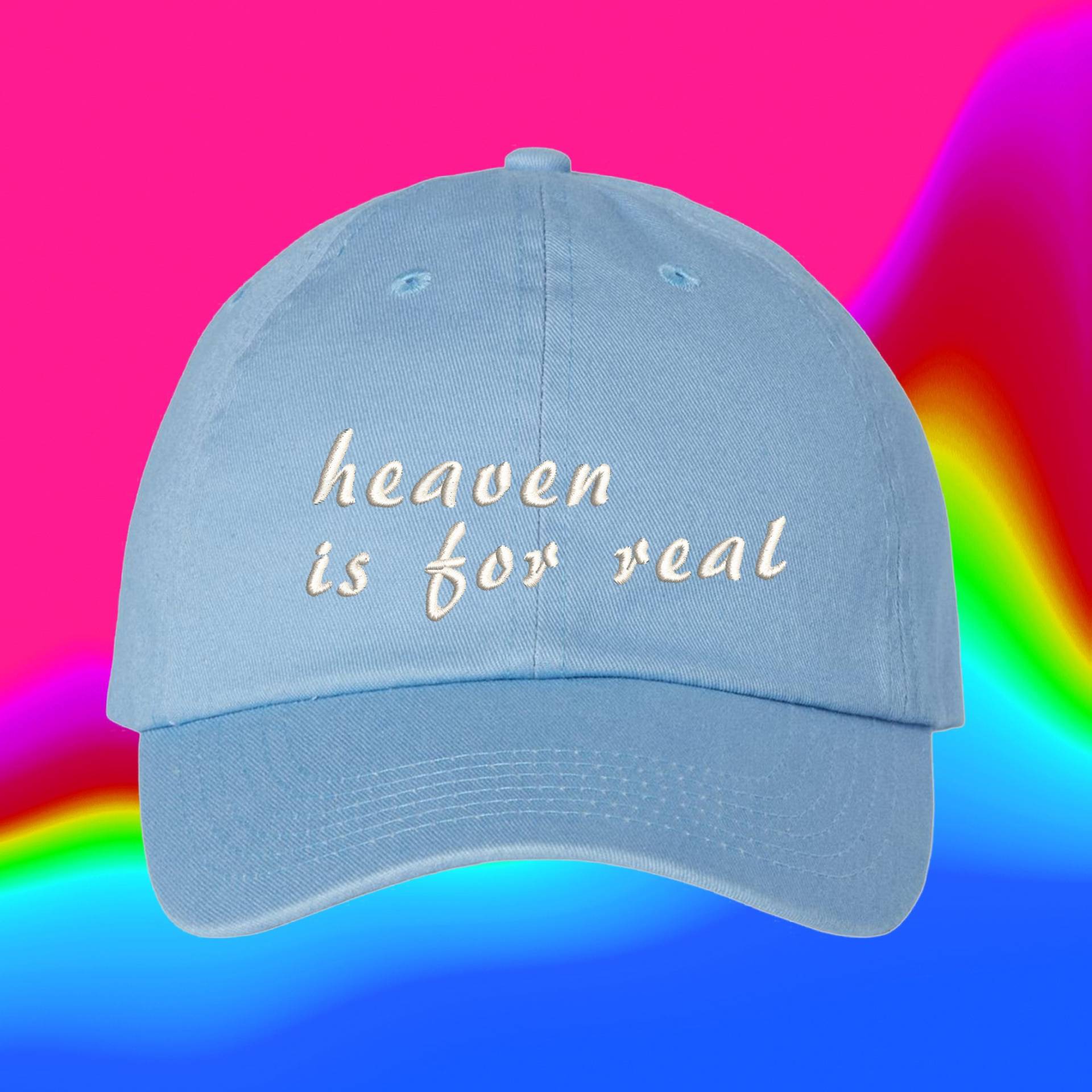 Der Himmel Ist Für Echten Hut | Benutzerdefinierte Farbverstellbare Gestickte Dad-Hut von WheredUGetThatHat