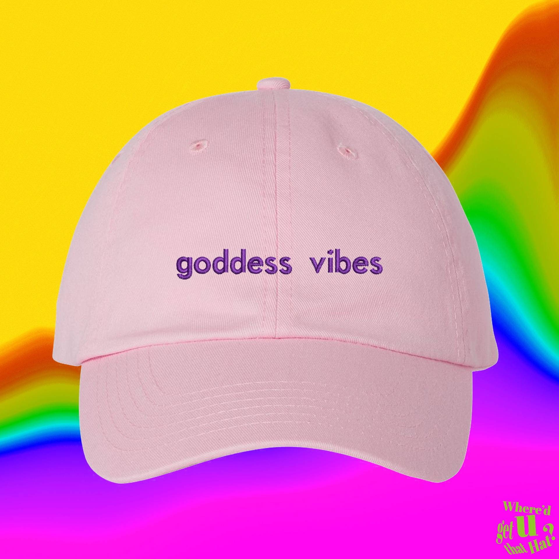 Goddess Vibes Hut | Geschenke Für Frauen Mädchen| Bester Freund Geschenk Benutzerdefinierte Farbverstellbare Gestickte Dad-Hut von WheredUGetThatHat