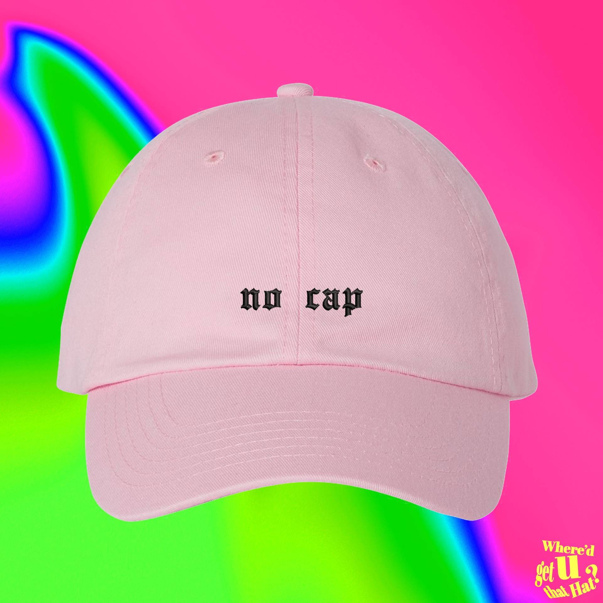 Kein Cap Old English Hat | Gen Z Geschenk Keine Lüge Teenager-Geschenk Individuell Farblich Verstellbare Bestickte Papamütze von WheredUGetThatHat