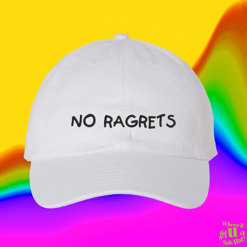 Kein Ragrets Hat Falsch Geschrieben Geschenk Nicht Einmal Ein Brief Benutzerdefinierte Farbe Einstellbar Gestickte Dad von WheredUGetThatHat