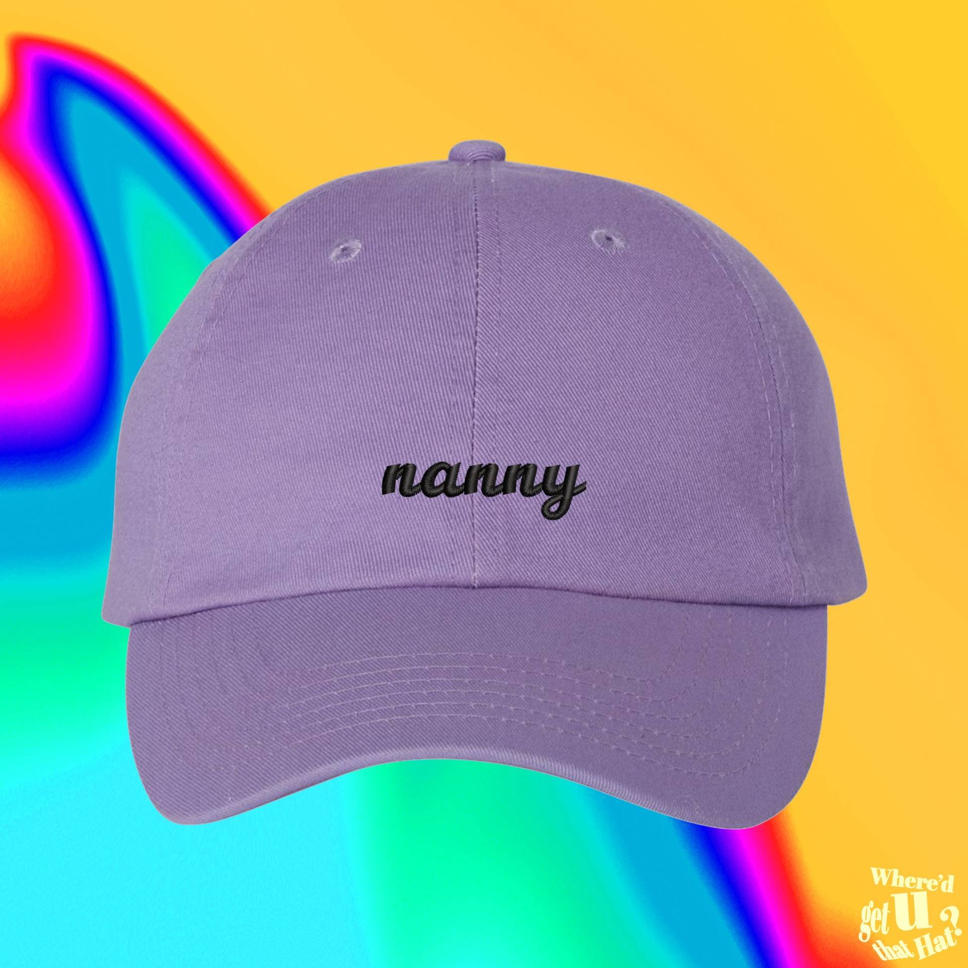 Kindermütze | Nanny Geschenk Babysitter Muttertag Benutzerdefinierte Farbverstellbare Gestickte Dad-Hut von WheredUGetThatHat