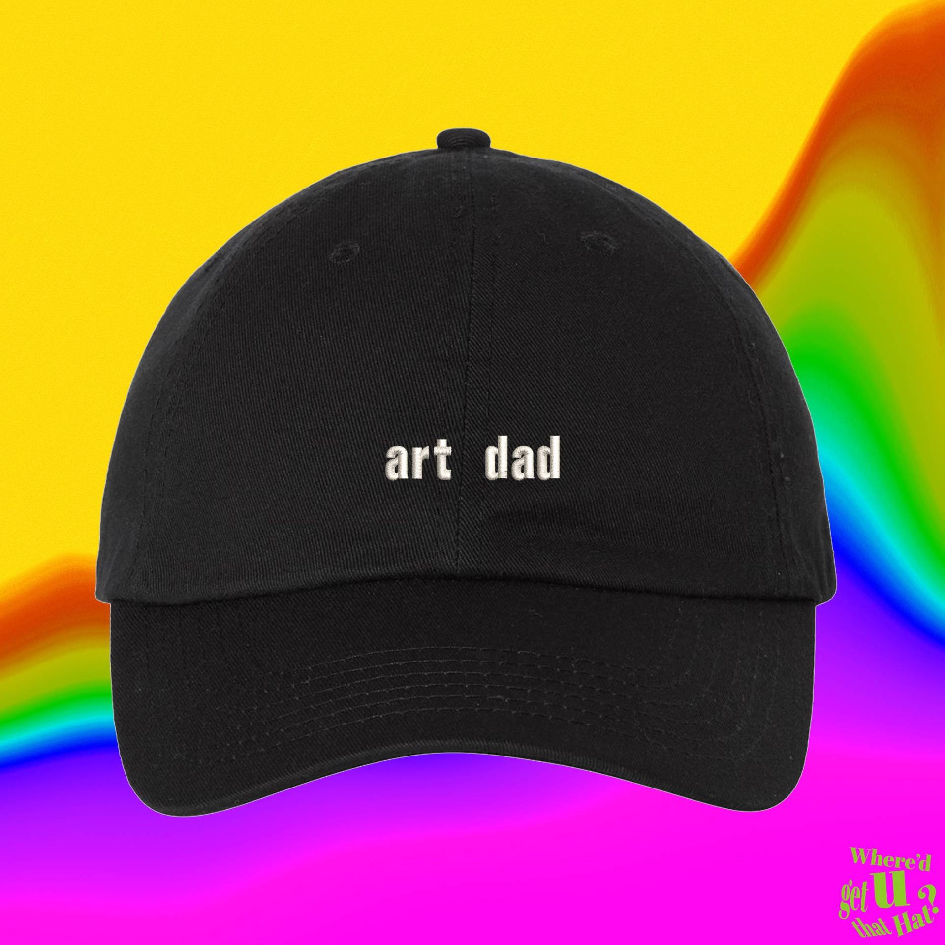 Kunst Dad Hat | Künstler-Hut Benutzerdefinierte Farbverstellbare Gestickte Dad-Hut von WheredUGetThatHat