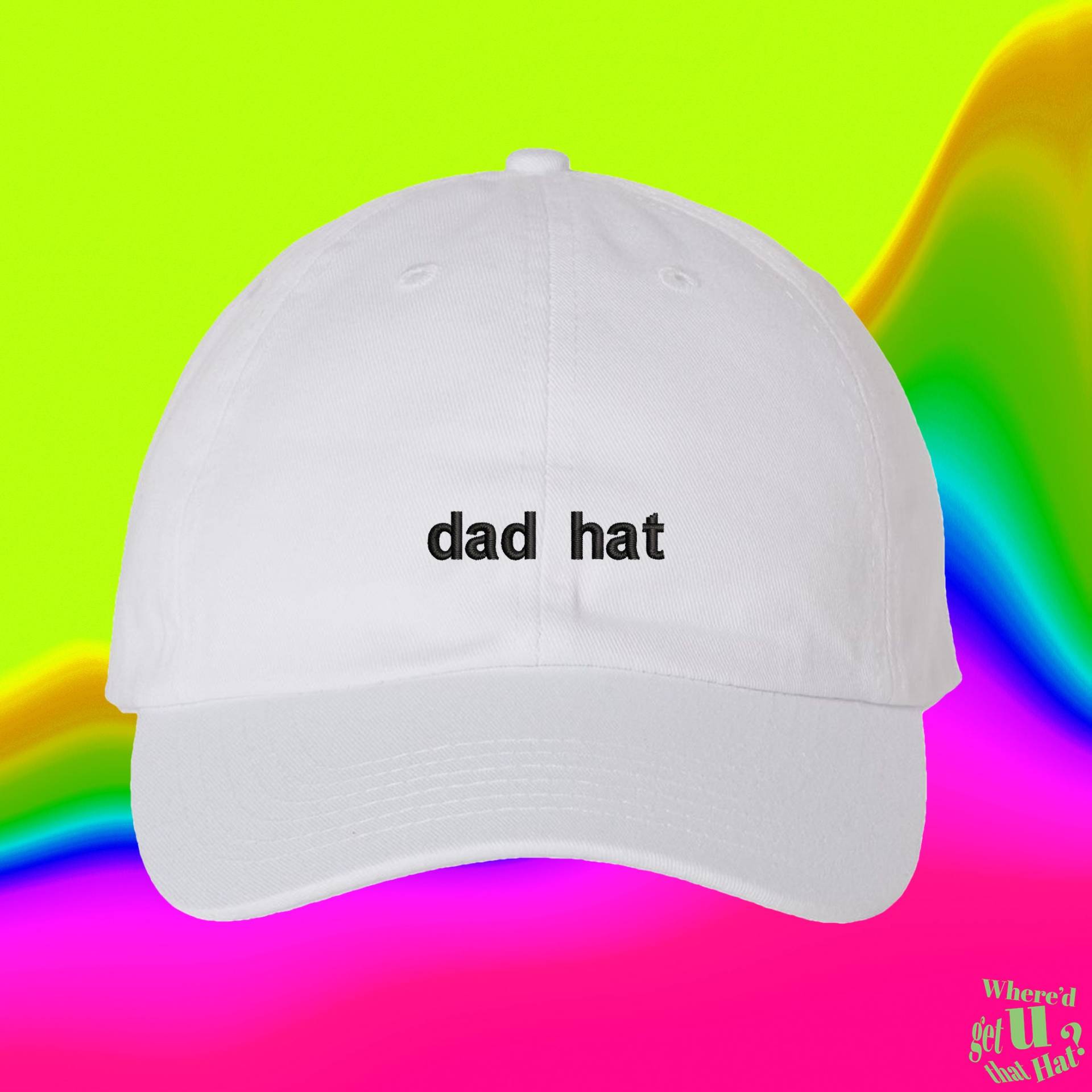 Papa Hut | Vatertagsmütze Geschenke Für Number One Dad Benutzerdefinierte Farbverstellbare Gestickte Dad-Hut von WheredUGetThatHat