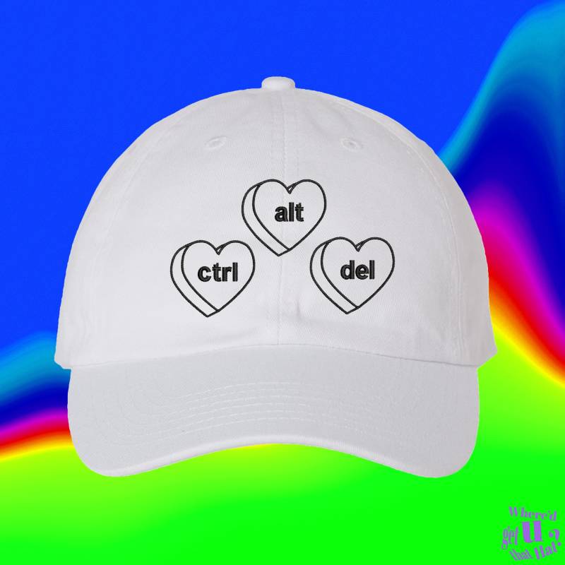 strg Alt Del Hut Computer Geschenk Programmierer Tech Support Mädchen Benutzerdefinierte Farbe Einstellbar Gestickter Dad von WheredUGetThatHat