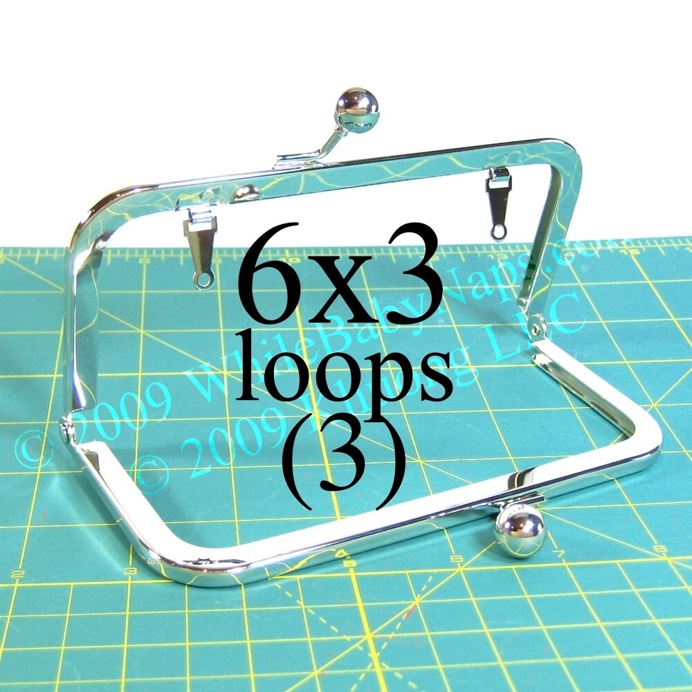 3 Rahmen Von 6x3 Nickel Mit Loops Für Blumenmädchen, Crossbody-Taschen, Bräute, Brautparty, Brieftaschen, Kupplungen, Handtaschen Kostenloser von WhileBabyNaps