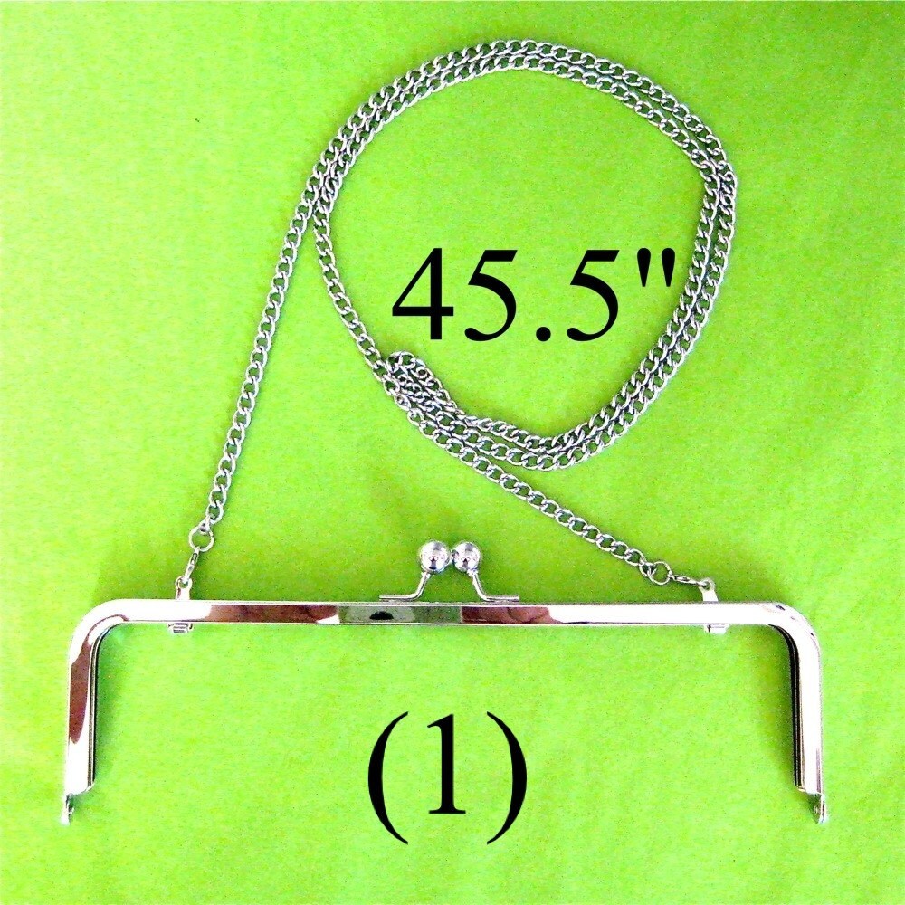 45, 5 cm Schulterlange Nickelfreie Geldbörsenkette, Brautsilberriemen, Crossbody-Clutch-Kette, Abendtäschchenkette, Neusilber-Clutch von WhileBabyNaps