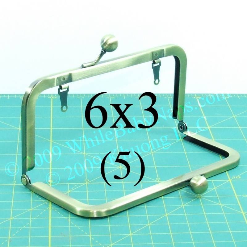 5 Rahmen Von 6x3 Antique Messing Mit Schleifen von WhileBabyNaps