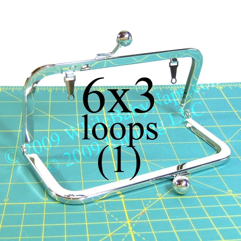 6x3 Nickel Handtasche Rahmen Mit Schleifen Für Blumenmädchen, Brautparty, Crossbody Tasche, Kleine Geldbörse, Kupplung, Heimkehr Geldbörse von WhileBabyNaps