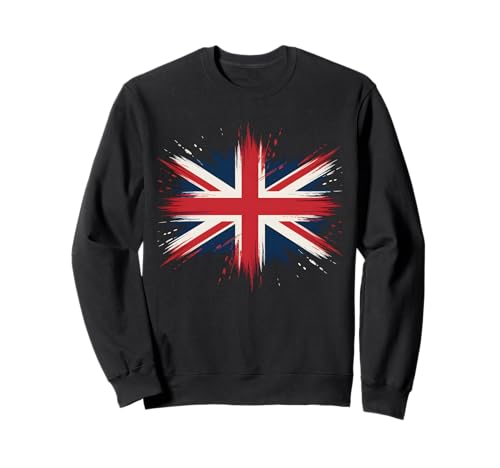 Union Jack Vintage UK Flagge Britische Kinder Jungen Mädchen Frauen Männer Sweatshirt Union Jack Vintage UK Flagge Britische Kinder Jungen Mädchen Frauen Männer Sweatshirt von Whimsical Vintage UK Flag 2025 Celebration Kids