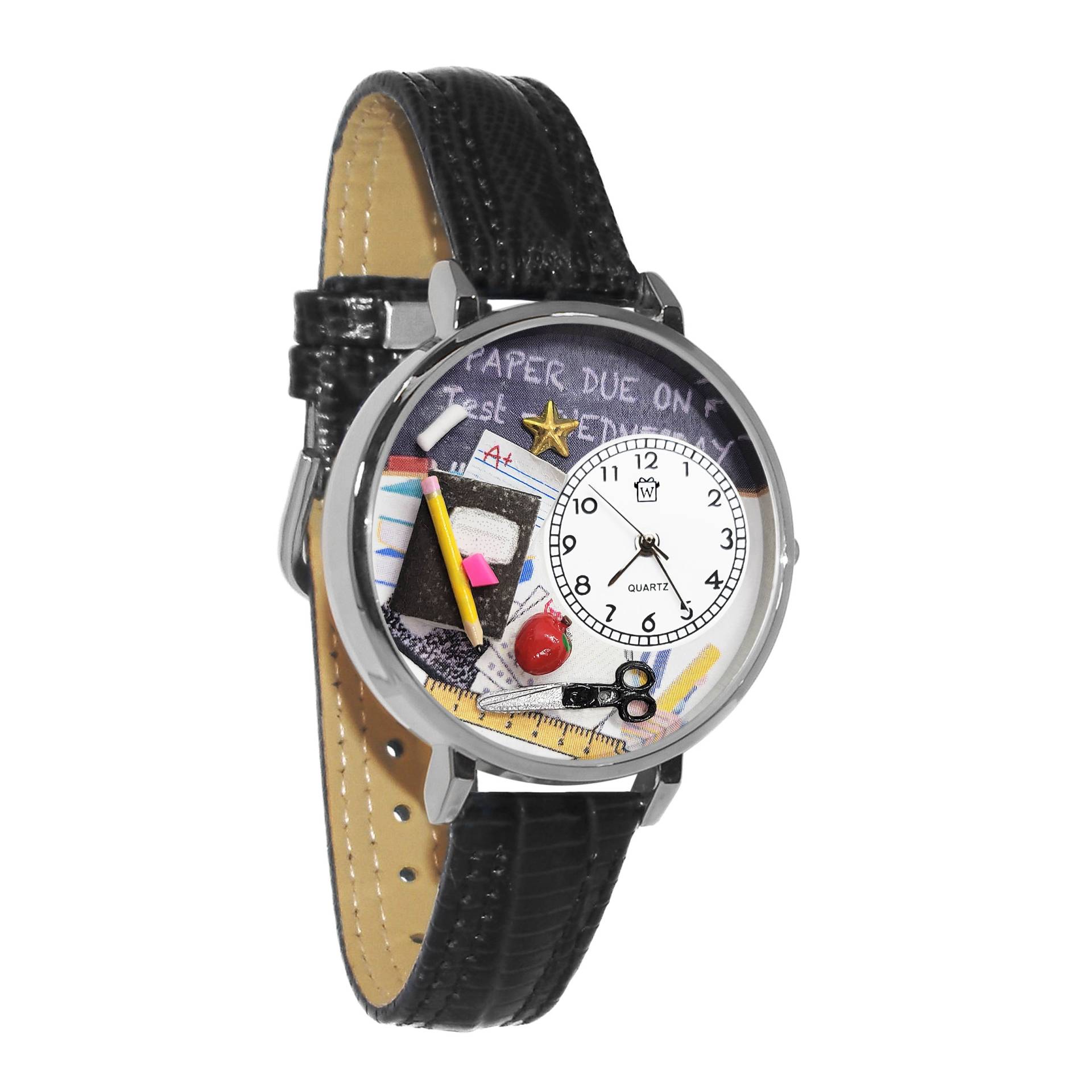 Lehrer-Kreidetafel 3D Uhr | Handgefertigt in Den Usa Von Whimsical Geschenke Neuheit Einzigartiger Spass Uhrenarmband Aus Leder Lehrer-Kreidetafel 3D Uhr | Handgefertigt in Den Usa Von Whimsical Geschenke Neuheit Einzigartiger Spass Uhrenarmband Aus Leder von WhimsicalGiftsForYou