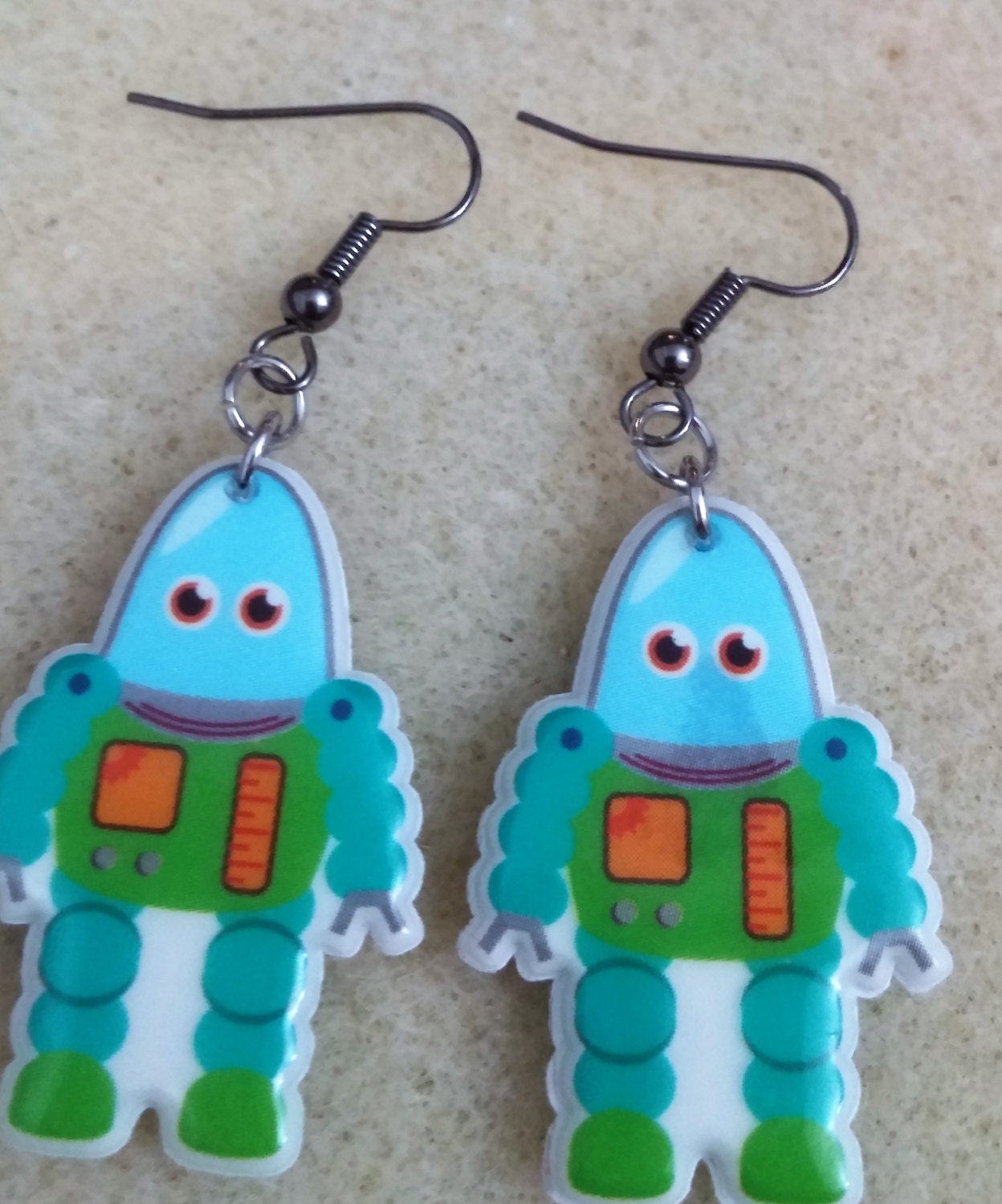 Niedliche Roboter Ohrringe von WhimsyLibrarian