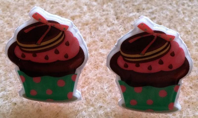 Süße Cupcake-Ohrringe von WhimsyLibrarian