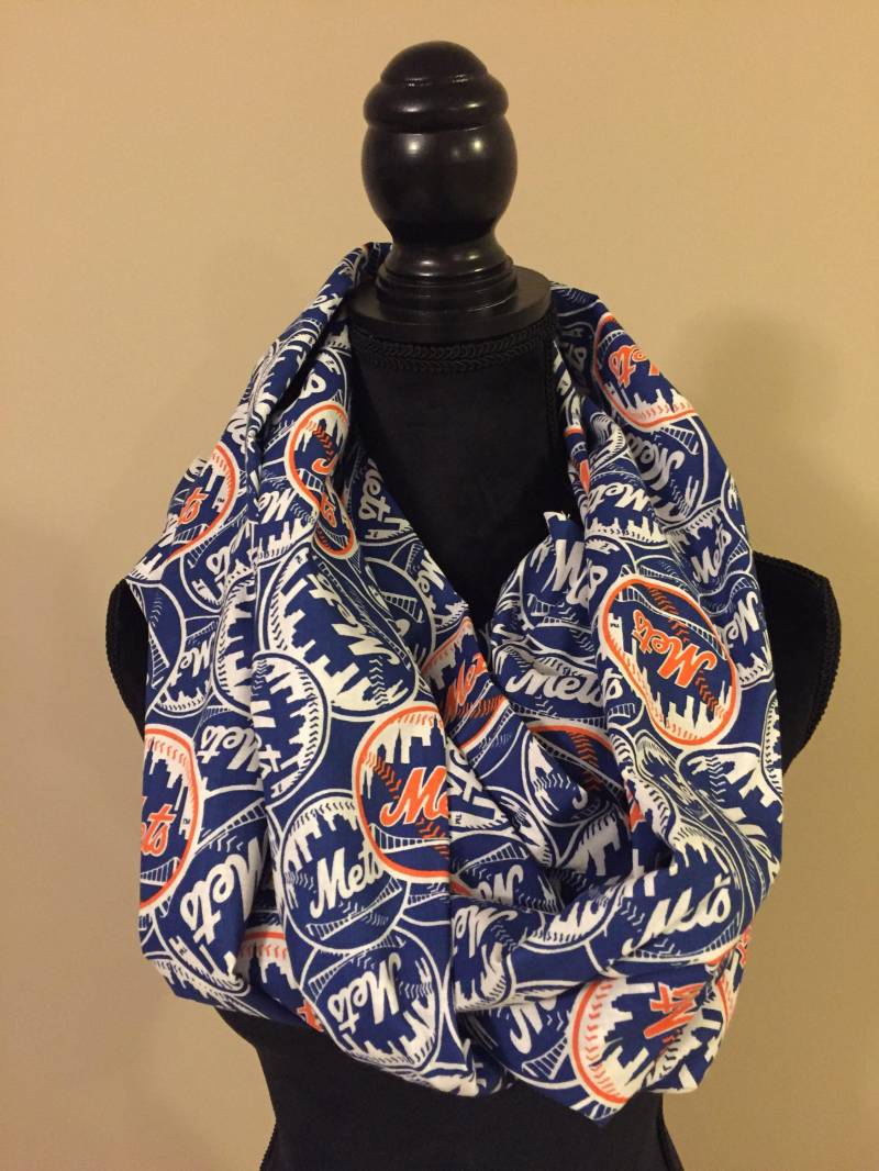 Damen Nyc Mets Baseball Infinity-Schal von WhimsySparkleThreads