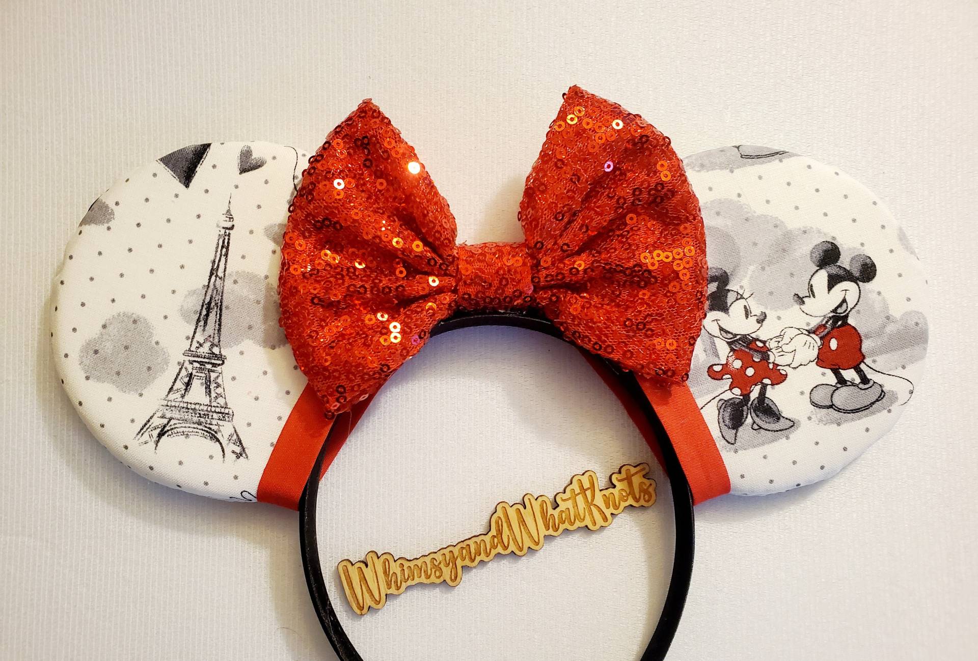 Micky Und Minnie in Paris Mäuseohren Micky Und Minnie in Paris Mäuseohren von WhimsyandWhatKnots