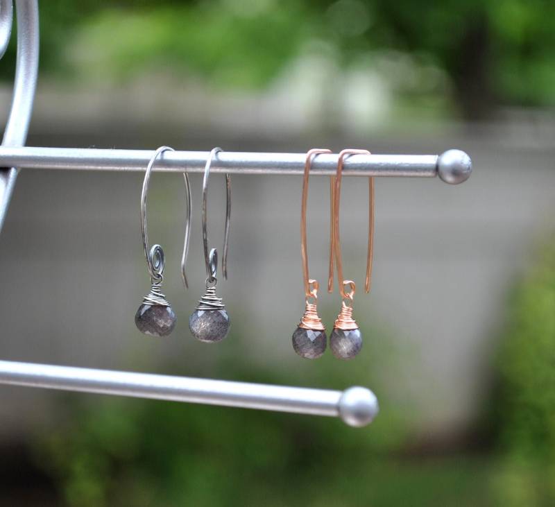 Handgemachte Mondstein Ohrringe Sterling Silber Oder Gold Filled von WhimsybyKT