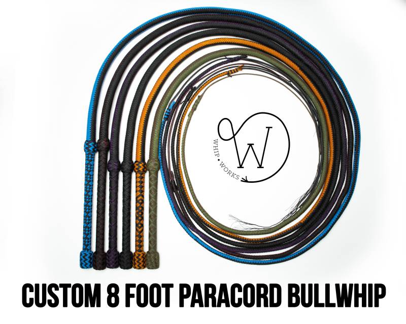 Personalisierte 2, 5M Lange Paracord Bullwhip, Mit 16 Flechten von WhipWorks