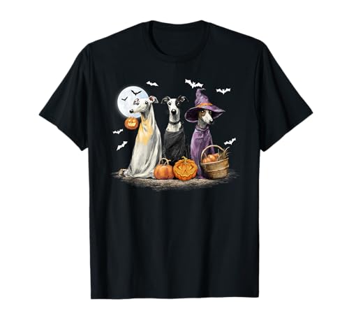Whippet Happy Halloween Hundeliebhaber für Herren und Damen T-Shirt Whippet Happy Halloween Hundeliebhaber für Herren und Damen T-Shirt von Whippet Dog Pumpkin Happy Halloween