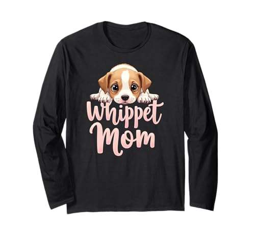 Whippet Mama Hund Whippet Mama Süßer Welpe Langarmshirt Whippet Mama Hund Whippet Mama Süßer Welpe Langarmshirt von Whippet Fun Designs