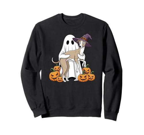 Lustiger Geist Whippet Kürbis Halloween Kinder Herren Damen Sweatshirt Lustiger Geist Whippet Kürbis Halloween Kinder Herren Damen Sweatshirt von Whippet Lovers Cute Halloween Outfits for Boy Girl