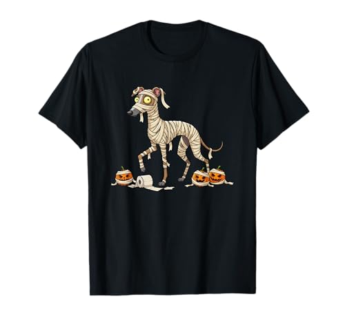 Lustiger Whippet Mummy Kürbis Halloween Kinder Herren Damen T-Shirt Lustiger Whippet Mummy Kürbis Halloween Kinder Herren Damen T-Shirt von Whippet Lovers Cute Halloween Outfits for Boy Girl