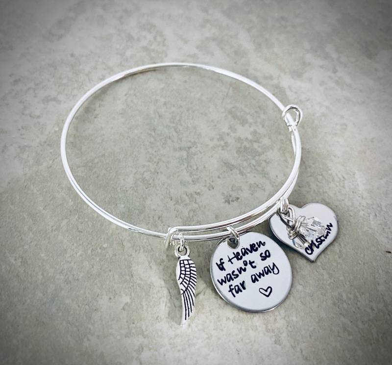 Erinnerungsarmband Personalisierter Erinnerungsschmuck, Verlustgeschenk von WhirlyBirdDesigns