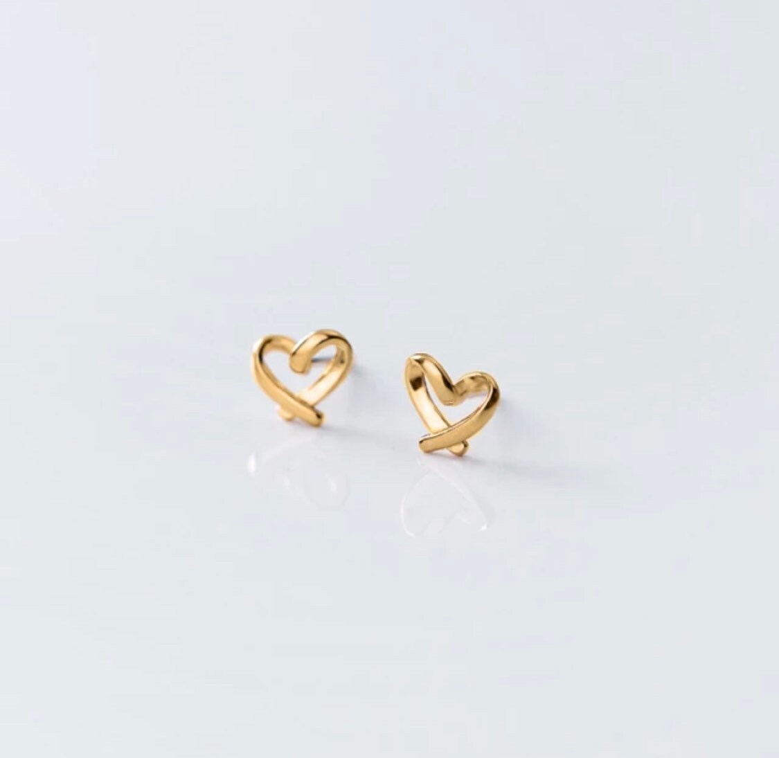 Gold Herz Ohrringe Geschenk Für Sie Valentinstag Gold Herz Ohrringe Geschenk Für Sie Valentinstag von WhirlyBirdDesigns