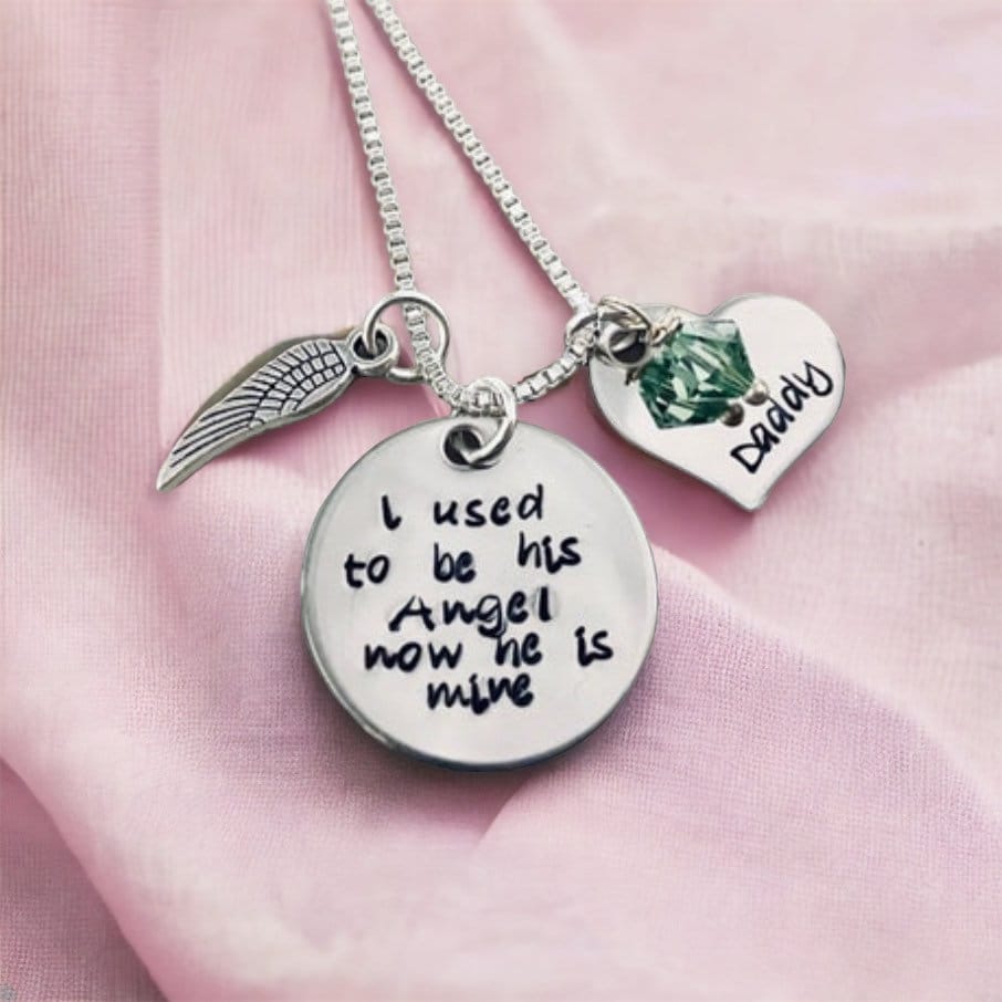 "Personalisierte Erinnerungs-Halskette "Ich War Mal Sein Engel" Erinnerung Schmuck." von WhirlyBirdDesigns