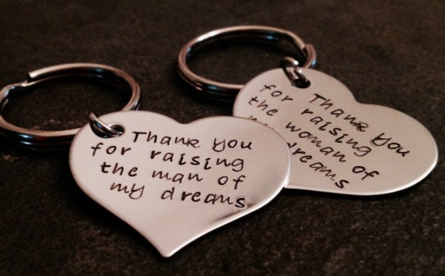 Schwiegermutter Schlüsselbund Set, Herzliche Hochzeit Dankeschön Geschenk von WhirlyBirdDesigns