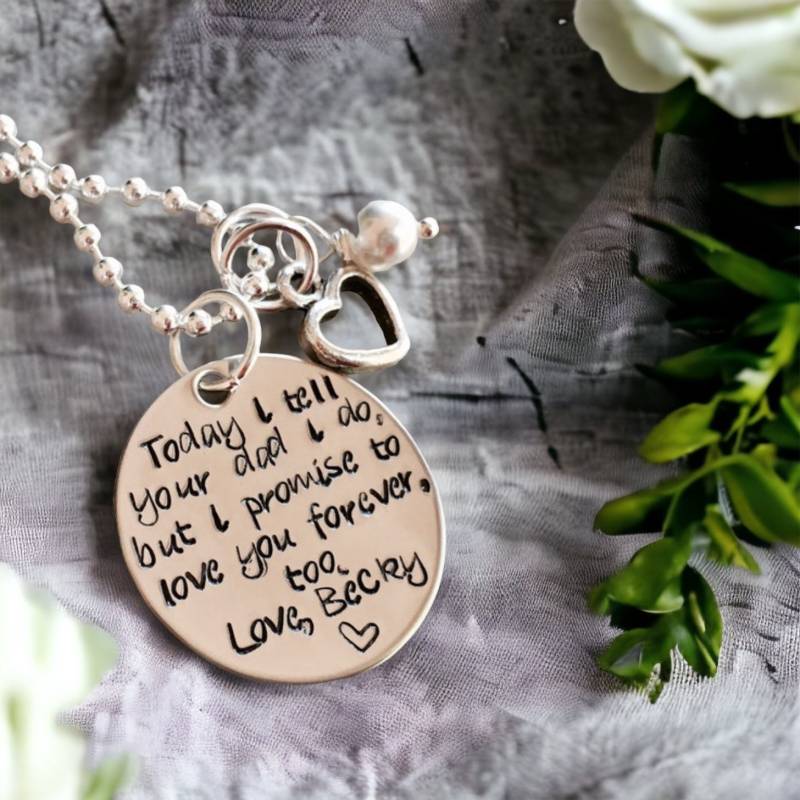 Stieftochter Hochzeitskette Personalisiertes Geschenk Für Stiefmutter von WhirlyBirdDesigns