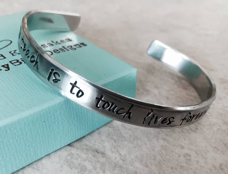 Personalisiertes Armband Geschenk Für Lehrer, Personalisierte Gravur von WhirlyBirdDesigns