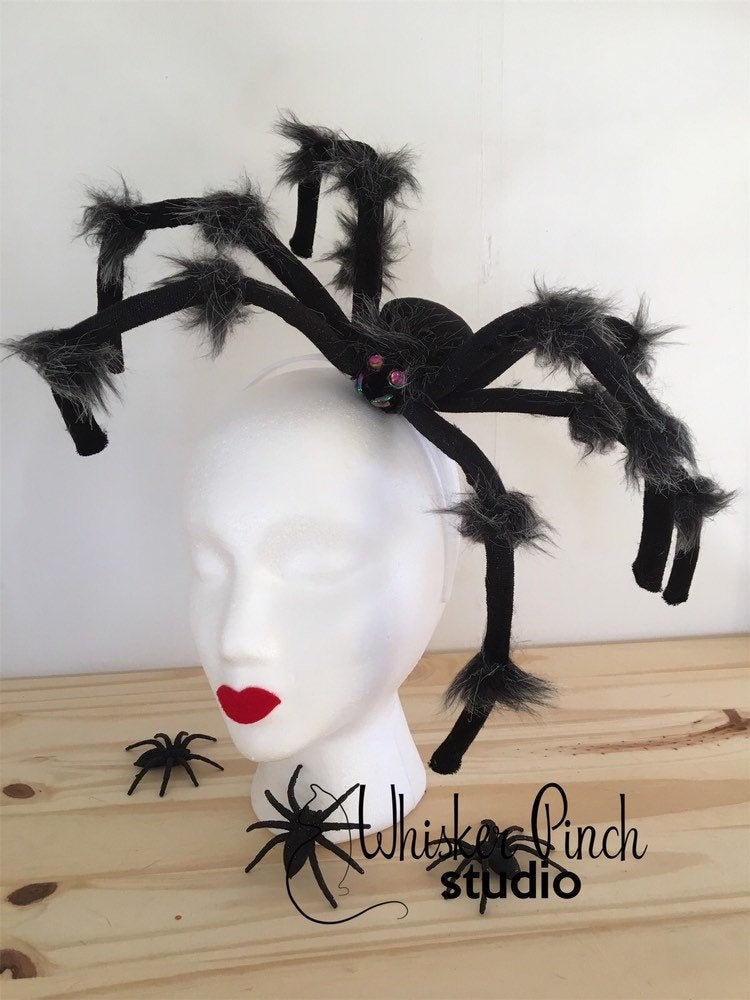 Halloween Fascinator/stirnband Spinnen Kopfschmuck Krone Hut Halloween Fascinator/stirnband Spinnen Kopfschmuck Krone Hut von WhiskerPinchStudio