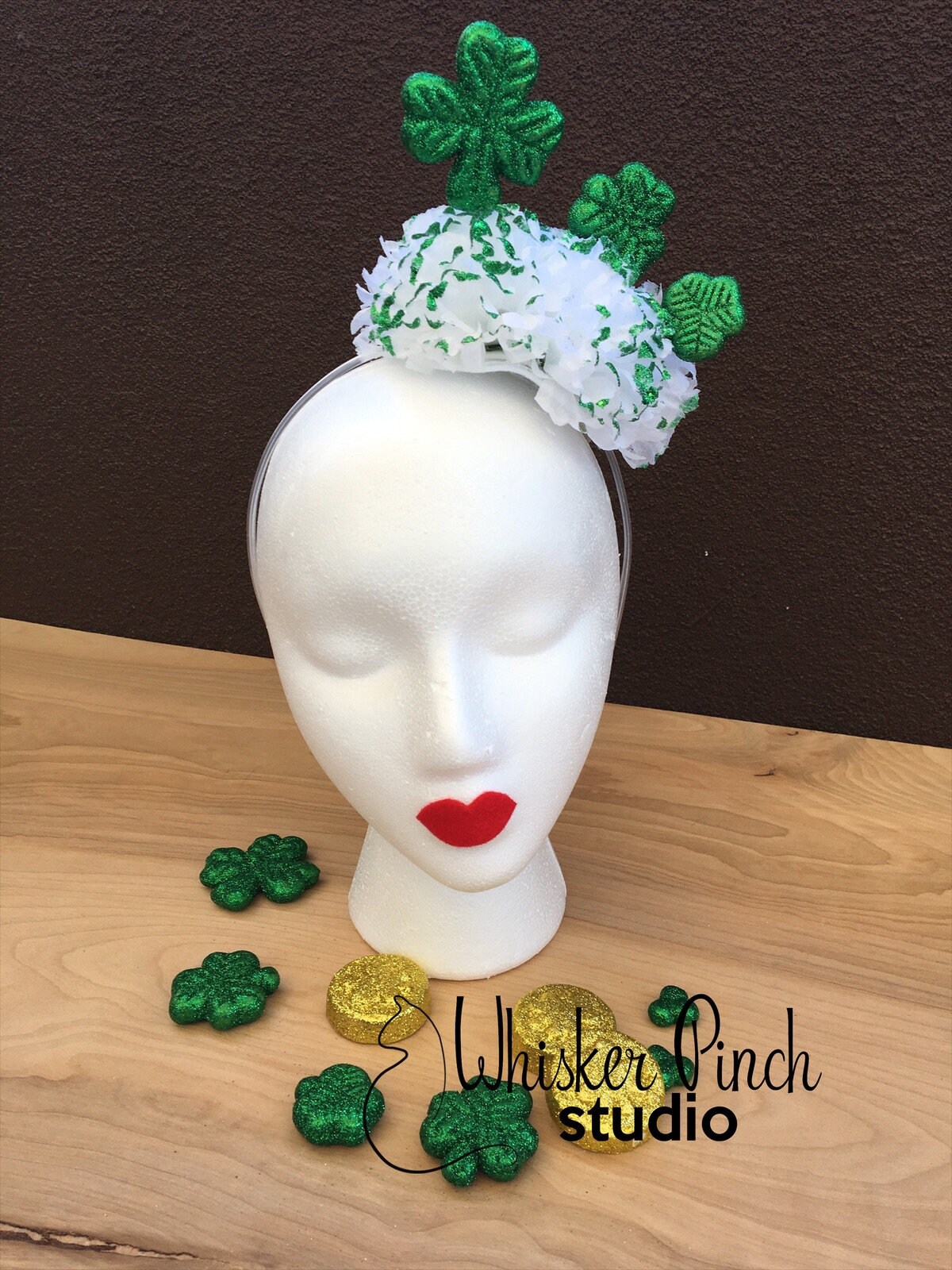 St Patricks Day Fascinator/Kleeblatt Stirnband Patty St. Kopfschmuck Grün Hut St Patricks Day Fascinator/Kleeblatt Stirnband Patty St. Kopfschmuck Grün Hut von WhiskerPinchStudio
