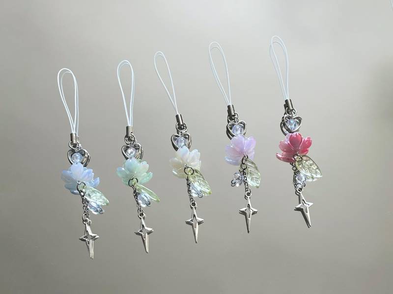 Lotusblumen-Anhänger - Handgemachter, Funkelnder Draht- Und Perlen-Schmuck Glitzer, Geschenke Für Frauen, Spirituell von Terreminou