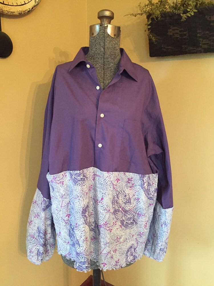 Damen Upcycling Tunika Shirt/Kleid Nachhaltige Tragbare Kleidung von WhiskeyWillowNLace