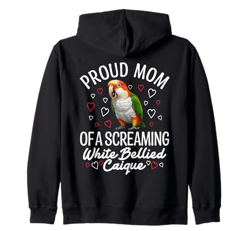 Weißbauch-Caique Mama Proud Mom Weißbauch-Caique Kapuzenjacke Weißbauch-Caique Mama Proud Mom Weißbauch-Caique Kapuzenjacke von White Bellied Caique Clothing For Birdkeeper