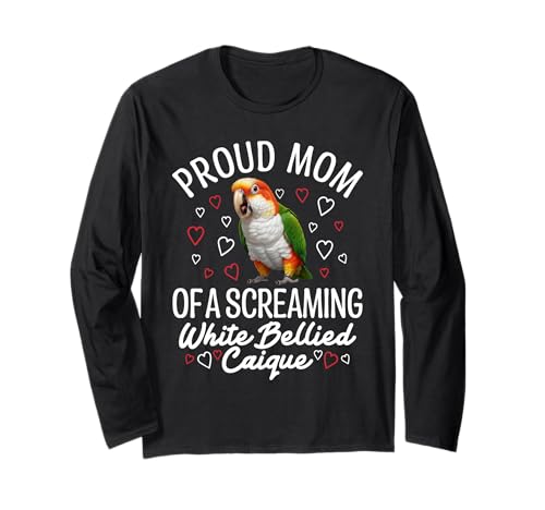 Weißbauch-Caique Mama Proud Mom Weißbauch-Caique Langarmshirt Weißbauch-Caique Mama Proud Mom Weißbauch-Caique Langarmshirt von White Bellied Caique Clothing For Birdkeeper