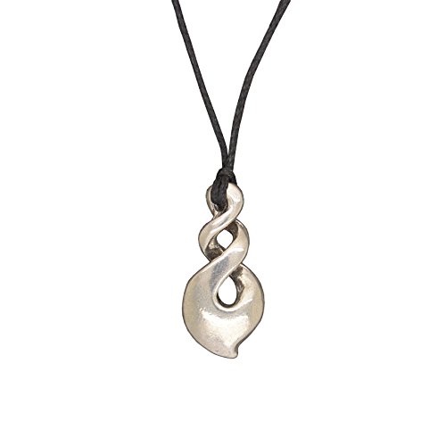 White Cloud Anhänger Maori Aoraki Infinity Loop von Neuseeland aus Zinn (Pewter) von Hand Gegossen von White Cloud New Zealand