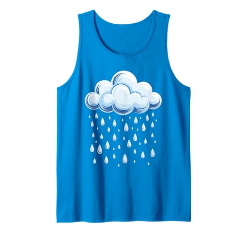 White Clouds Regentropfen-Shirt für Erwachsene, Kinder, Herren, Damen Tank Top von White Clouds Rain Drop Shirts