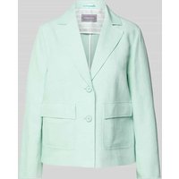 WHITE LABEL Blazer in unifarbenem Design mit Pattentaschen in Mint, Größe 40 von WHITE LABEL