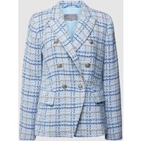 WHITE LABEL Blazer mit Gitterkaro in Hellblau, Größe 36 von WHITE LABEL