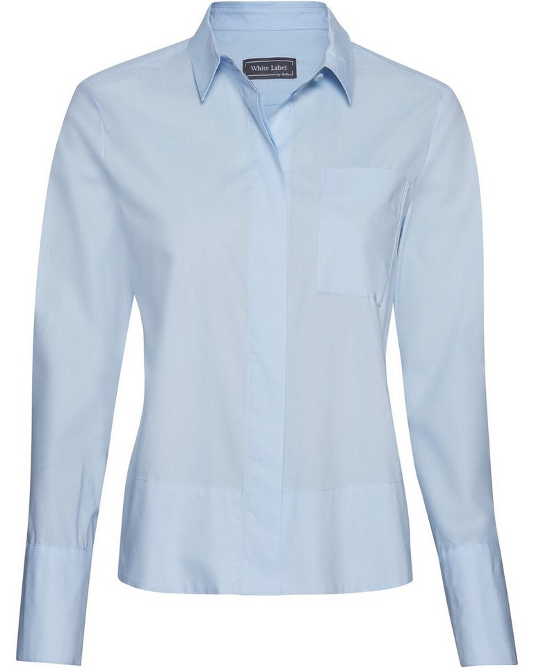 White Label Hemdbluse Hemdbluse mit Kellerfalte von White Label