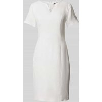 WHITE LABEL Knielanges Kleid mit V-Ausschnitt in Offwhite, Größe 52 von WHITE LABEL