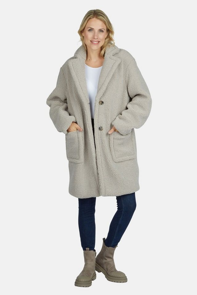 White Label Langmantel mit breitem Reverskragen von White Label