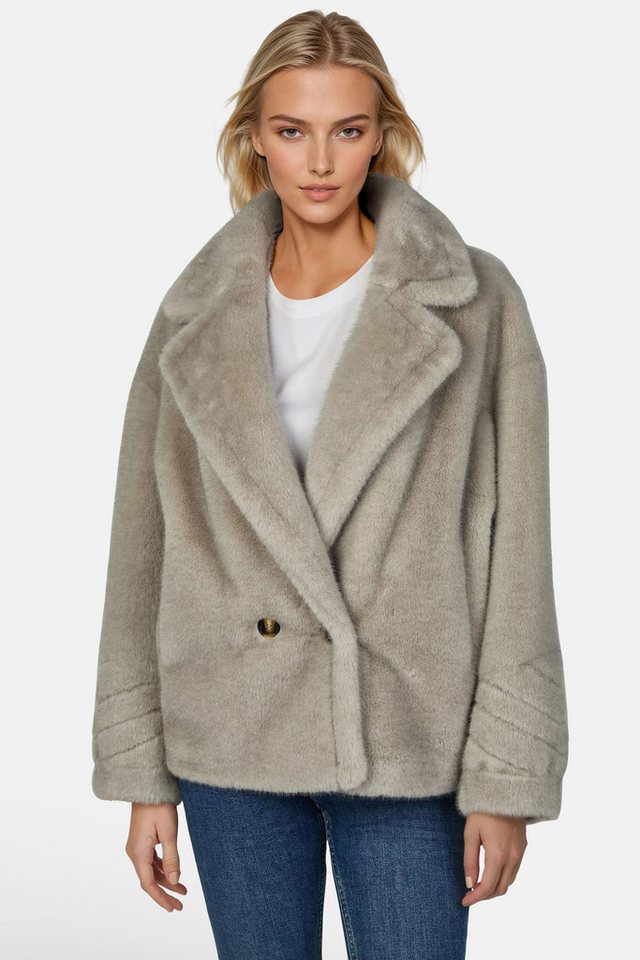 White Label Winterjacke (1-St) aus softem Webpelz von White Label