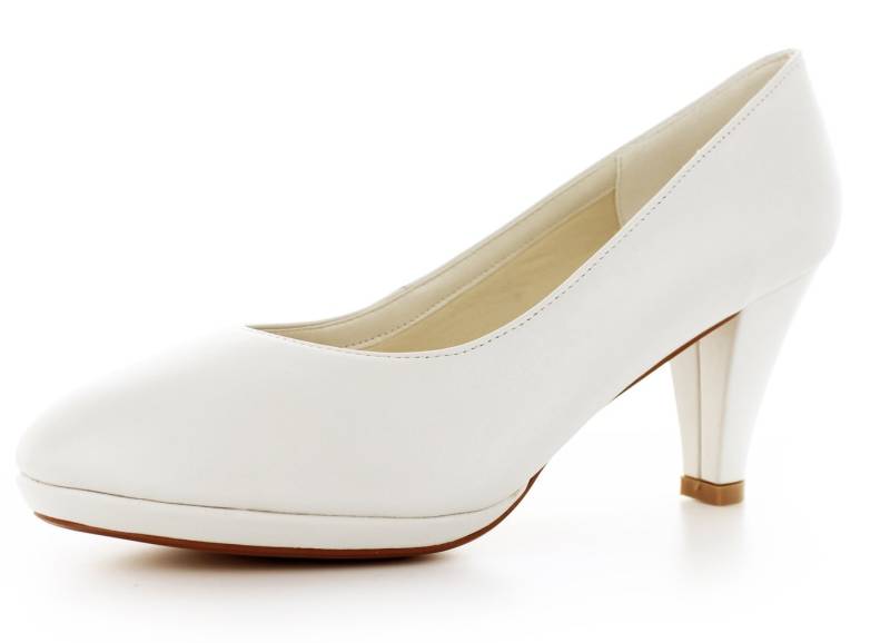 White Lady 833 klassische Leder Brautschuhe Pumps von White Lady