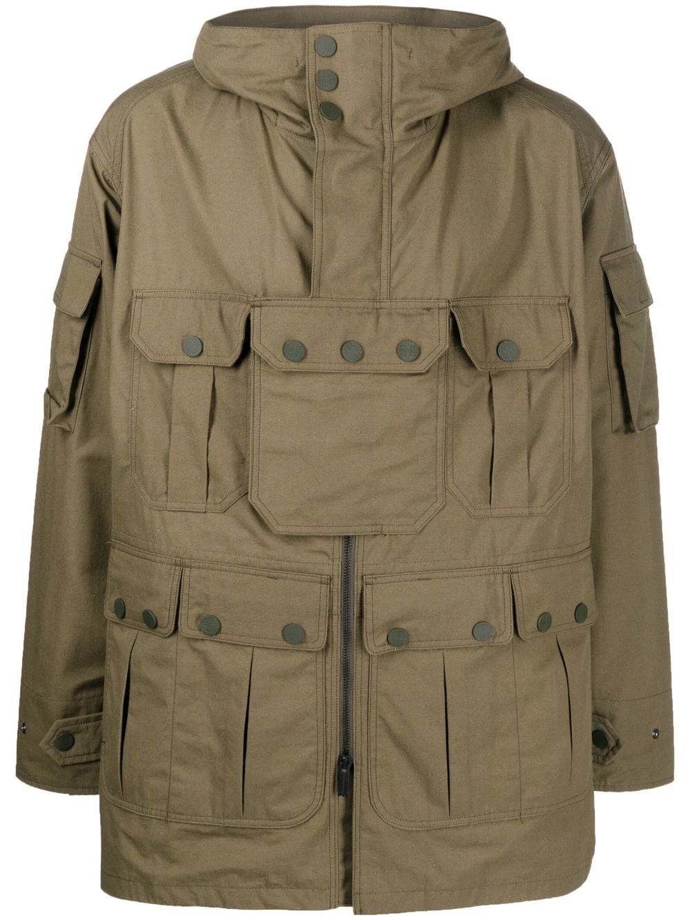 White Mountaineering Jacke im Military-Look - Grün von White Mountaineering