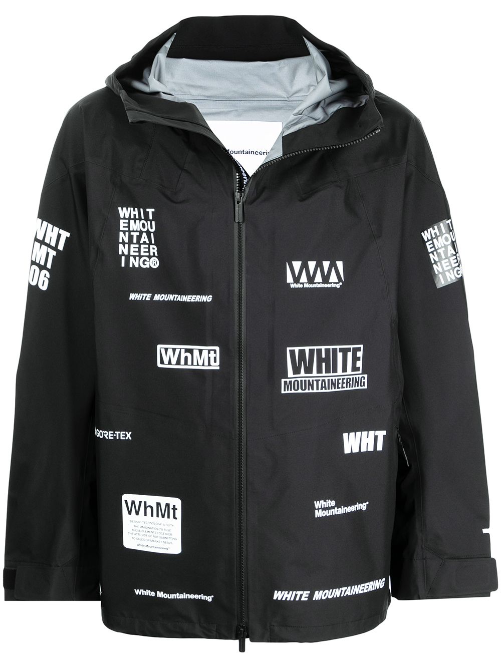 White Mountaineering Leichte Jacke mit grafischem Print - Schwarz von White Mountaineering