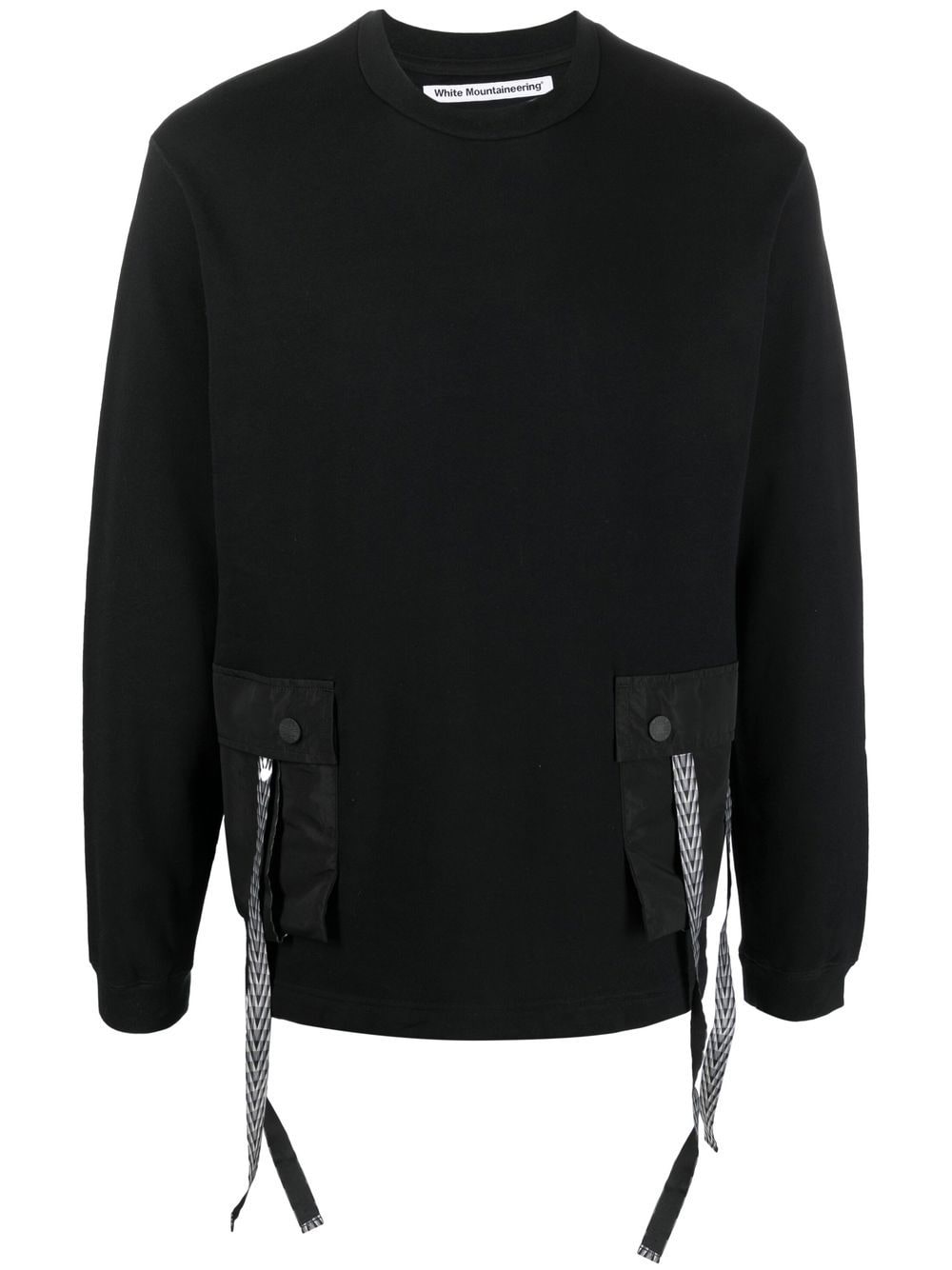 White Mountaineering Sweatshirt mit Klappentasche - Schwarz von White Mountaineering