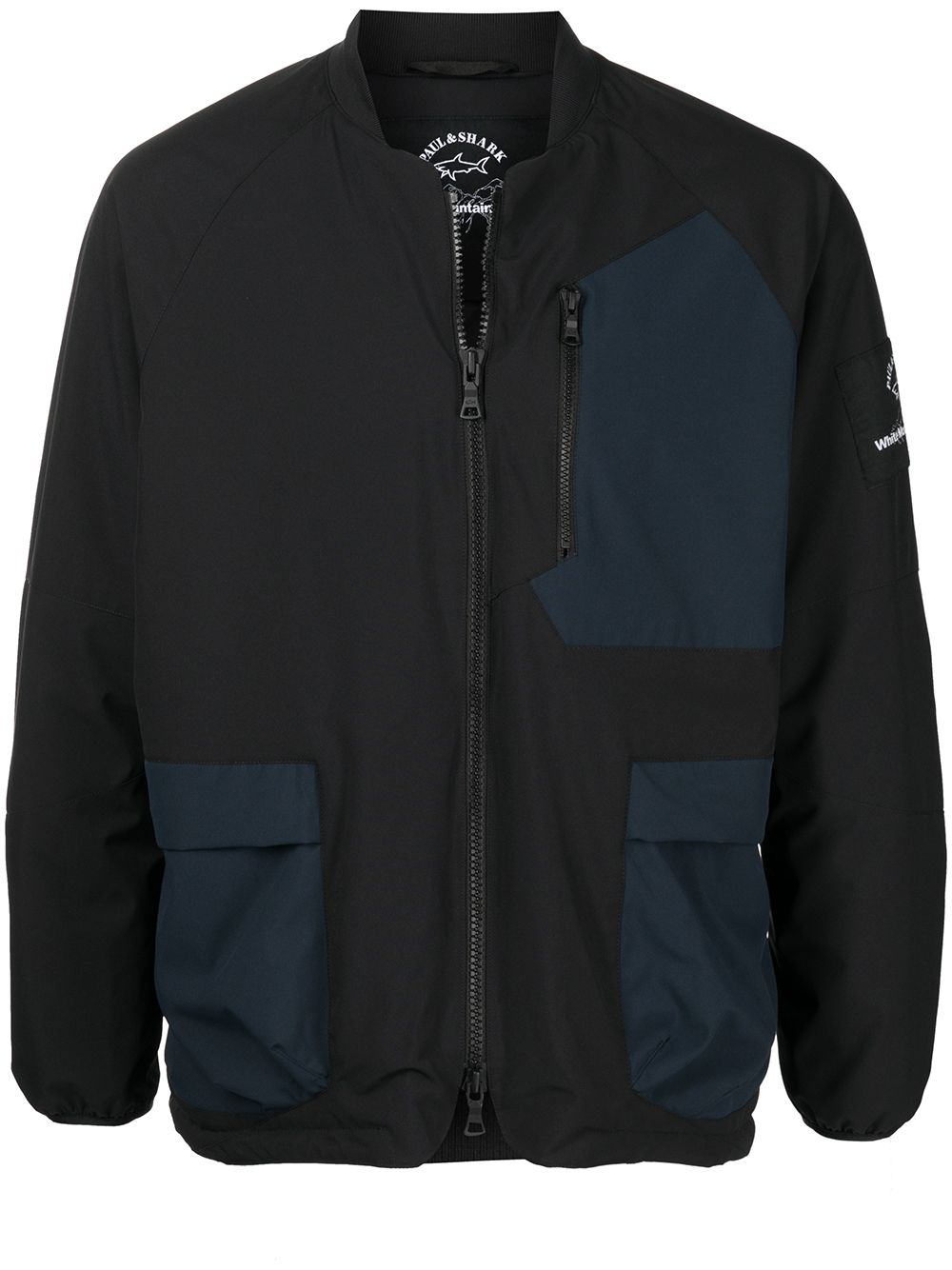 White Mountaineering Bomberjacke mit Logo-Patch - Schwarz von White Mountaineering