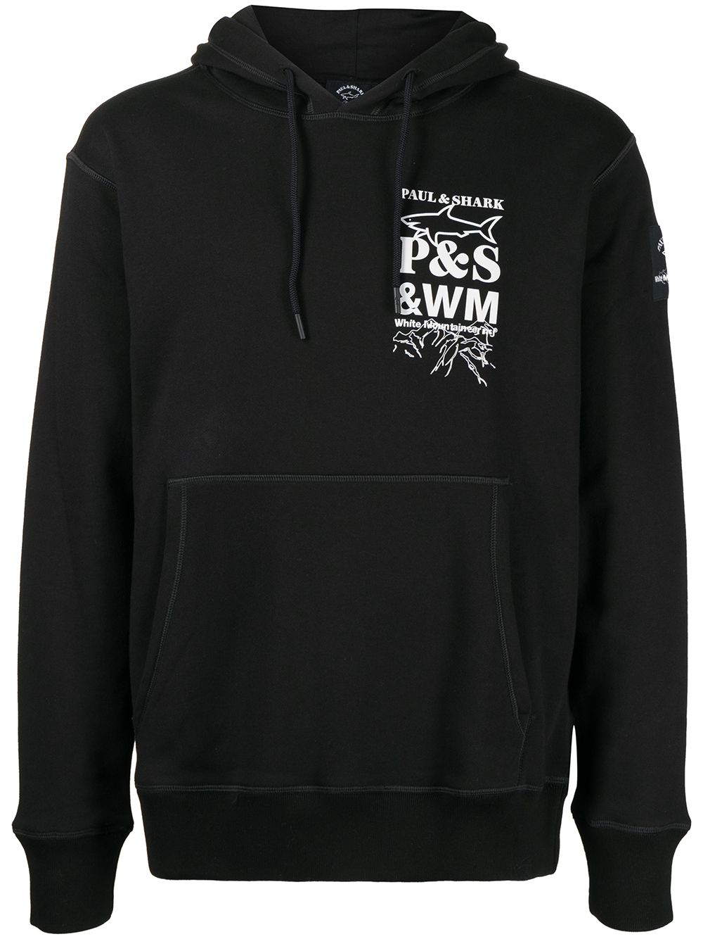 White Mountaineering Hoodie mit Logo-Print - Schwarz von White Mountaineering